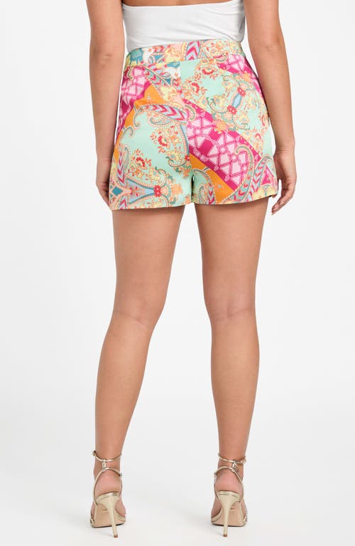 Marciano Grenada Scarf Print Shorts In Multi