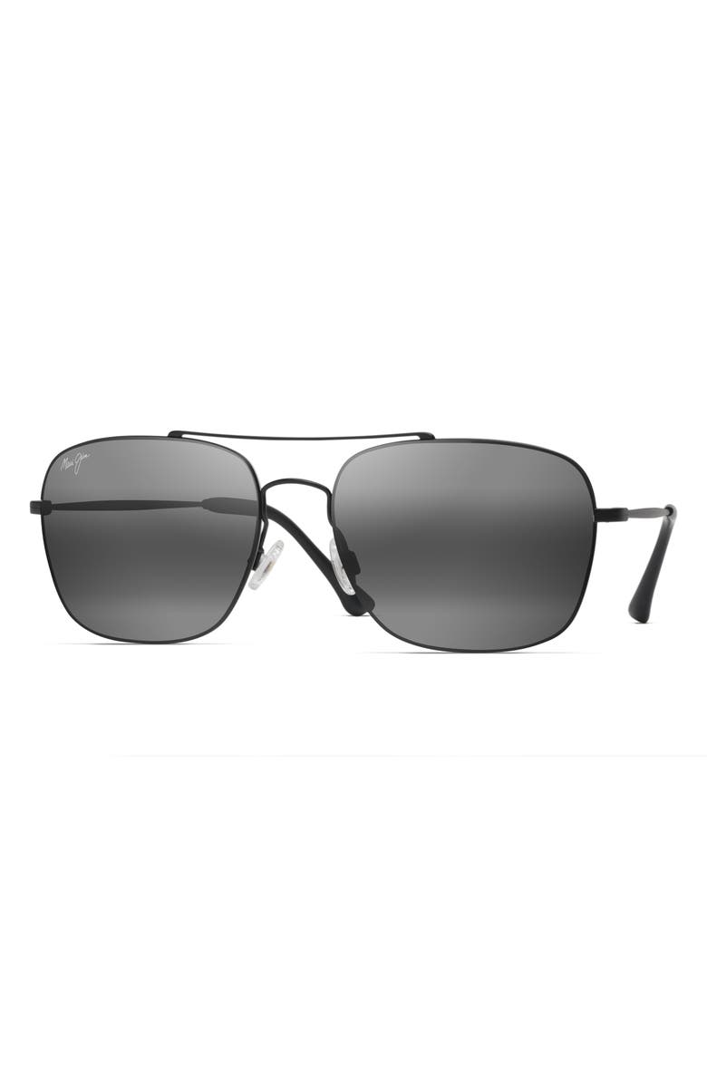 Maui Jim Lava Tube 57mm PolarizedPlus2<sup>®</sup> Aviator Sunglasses, Alternate, color, 