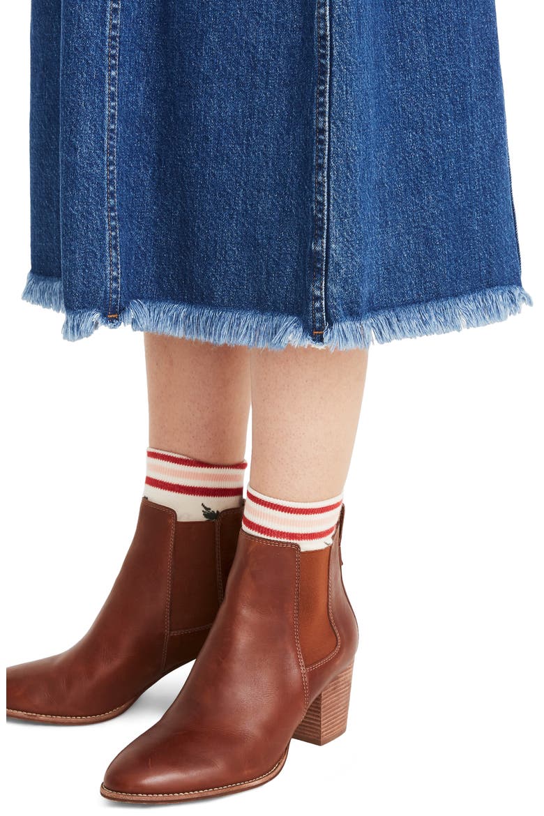 Raw Hem Seamed Denim Dress, Alternate, color, TILSEN WASH