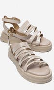 Forever & Always Shoes Pelsa Leather Multi Strap Sandal