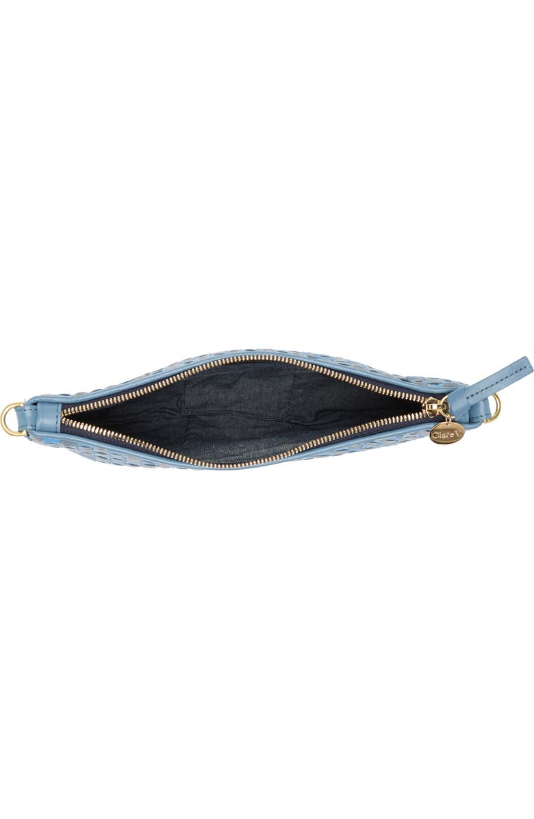 Clare V. Petit Moyen Woven Leather Messenger Bag, Alternate, color,