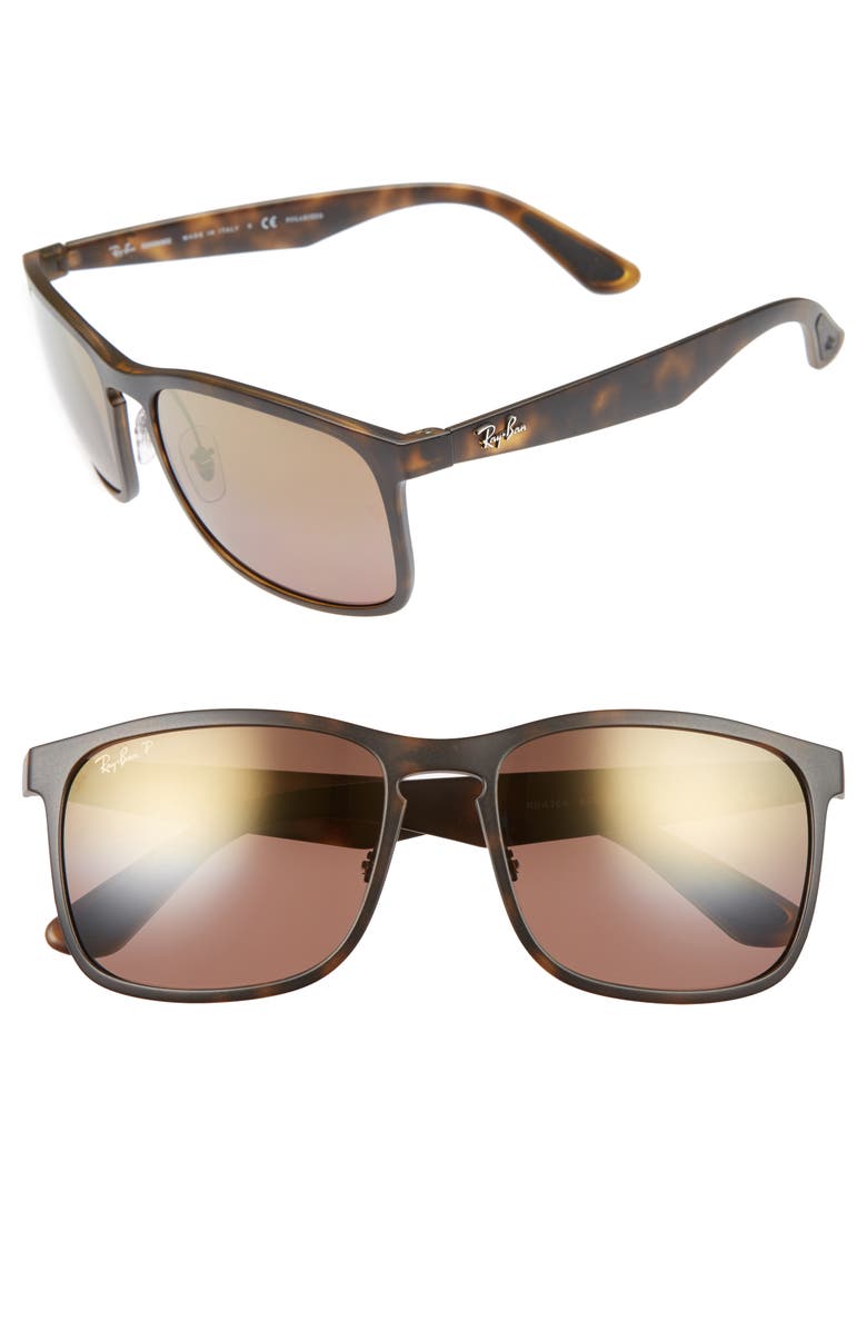 Ray-Ban 58mm Chromance Sunglasses, Main, color, 