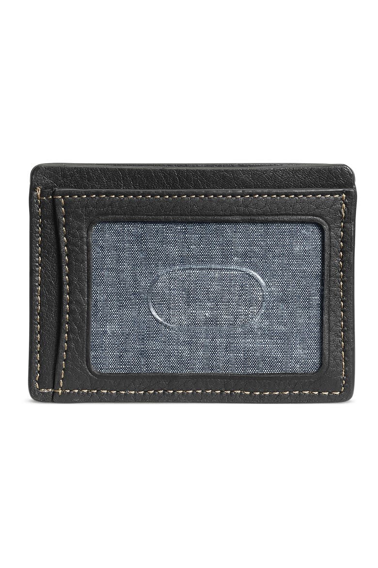 Jackson Leather Card Case, Alternate, color, BLACK NORWEGIAN ELK