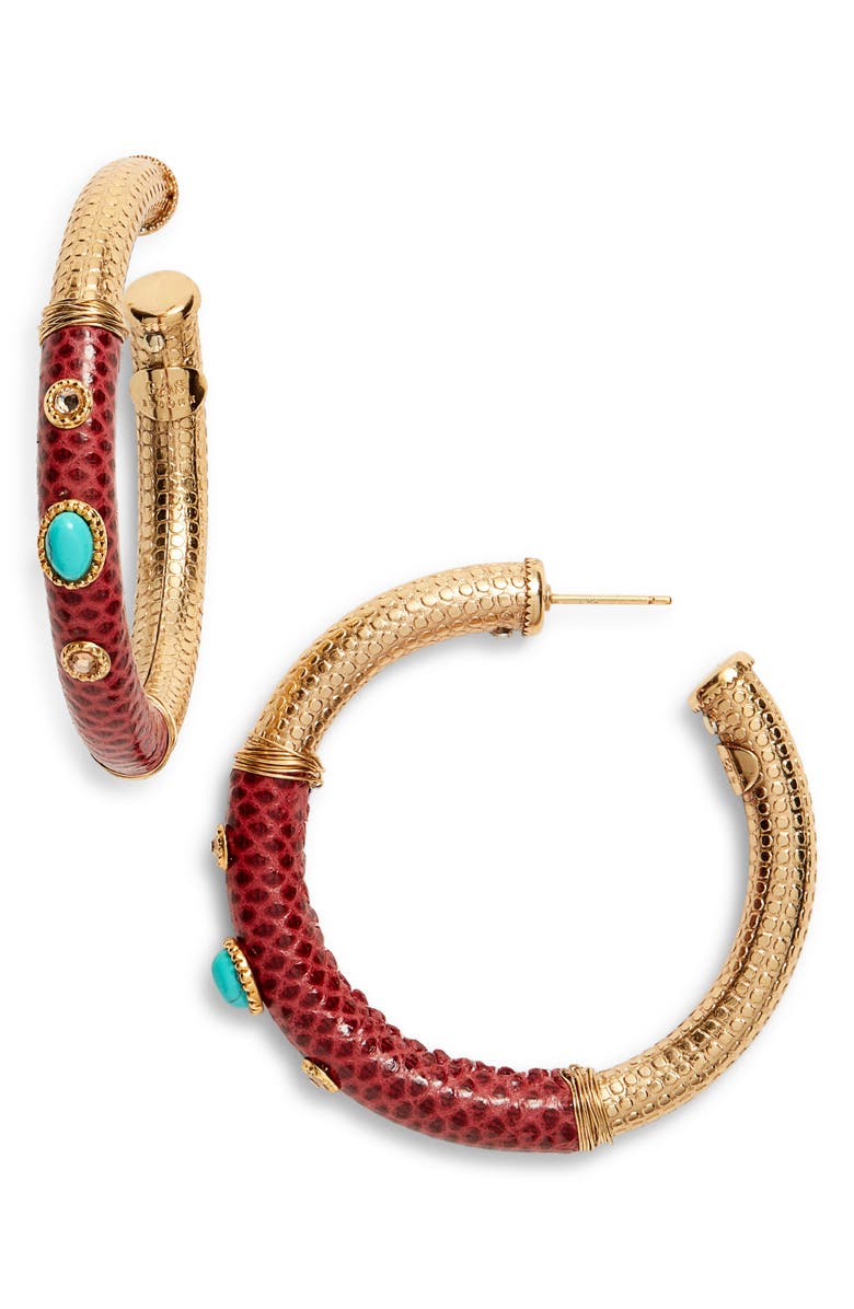Gas Bijoux Hoop Earrings, Main, color, 