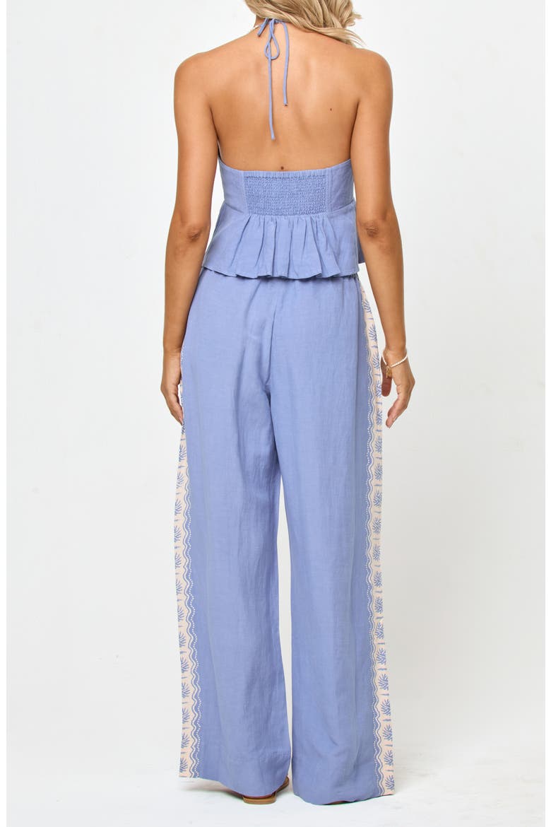 Sur Wide Leg Linen Blend Cover-Up Pants, Alternate, color, SHELL OR HIGH WATER