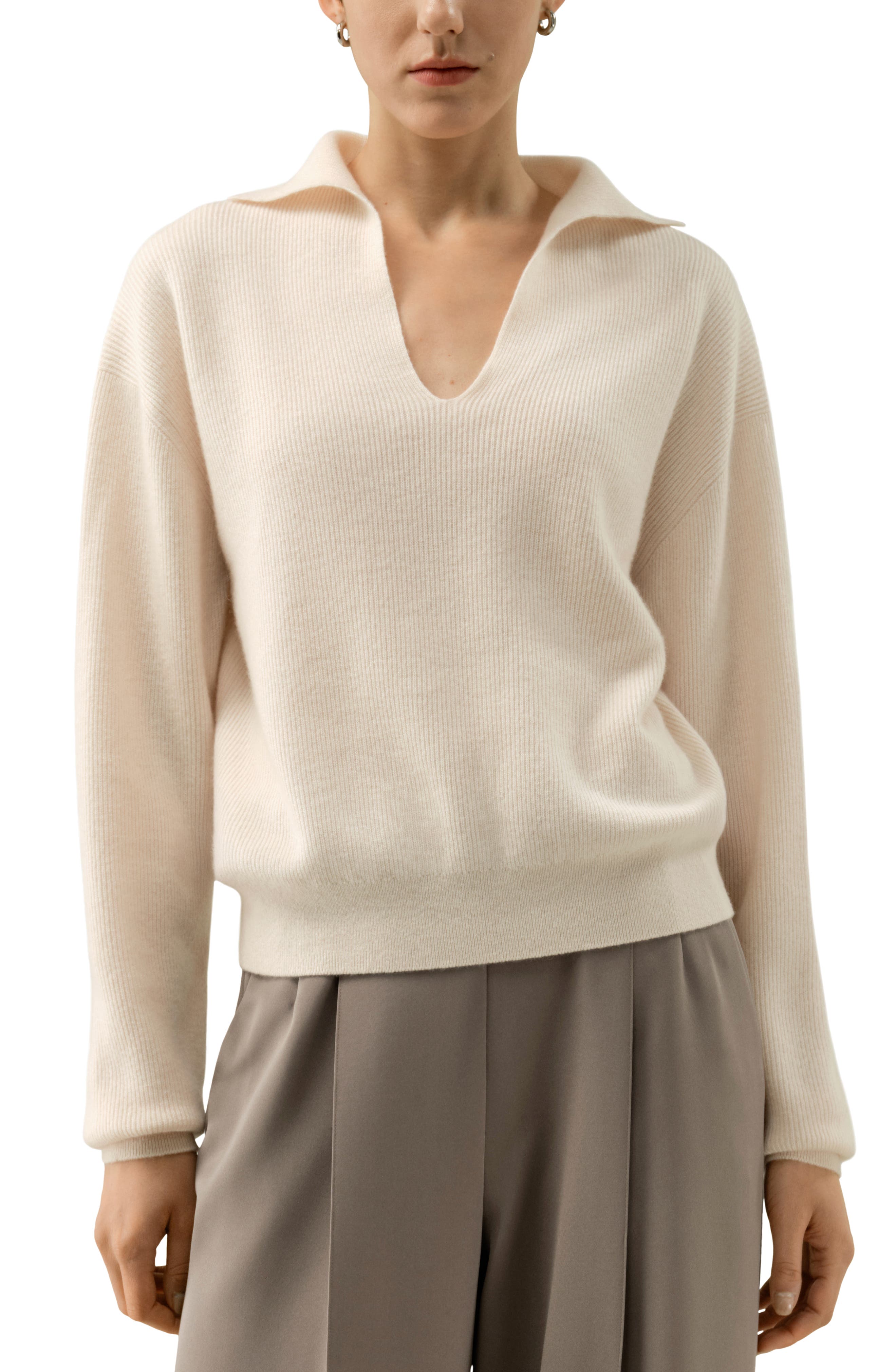 Cashmere Polo Sweater - image 5
