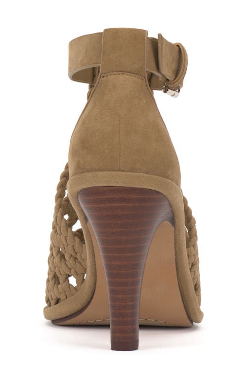 Vince Camuto Frasper Woven Ankle Strap Sandal In New Tortilla