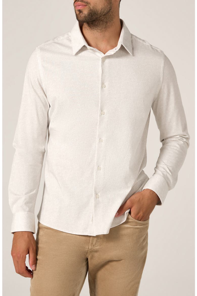 Monty Performance Button-Up Shirt, Main, color, NATURAL
