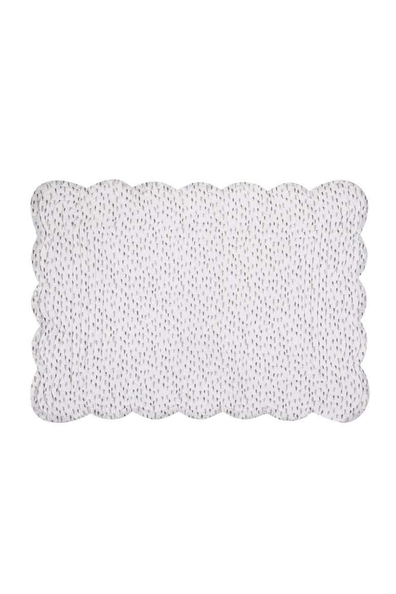 Blair Placemats, Set of 6, Alternate, color, Green