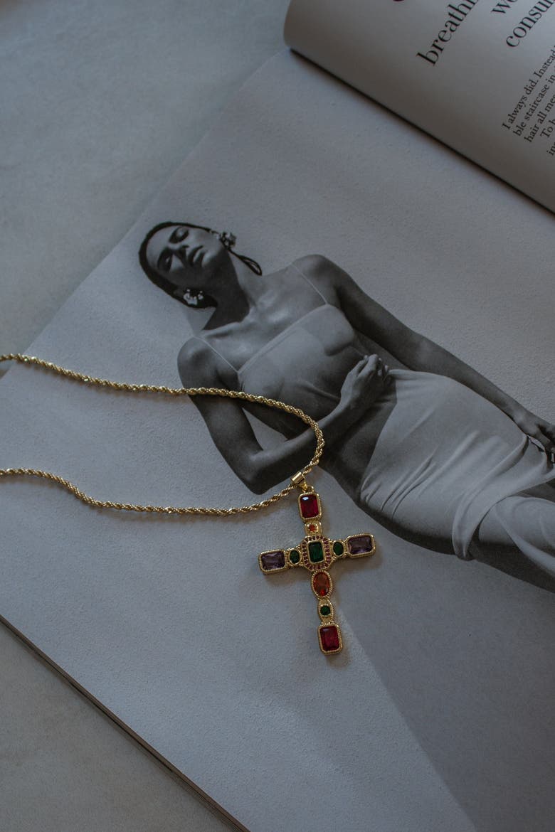 Dallas Necklace, Alternate, color, Gold