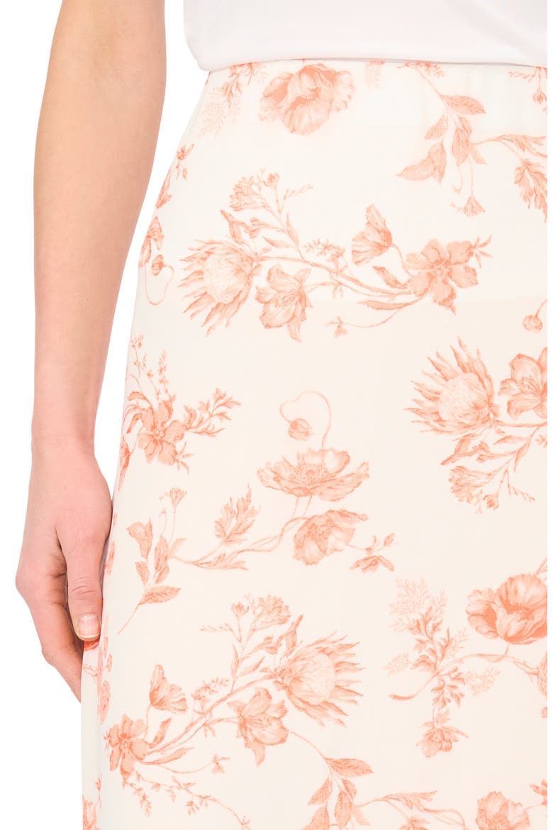 Floral Maxi Skirt, Alternate, color, PAPAYA PUNCH