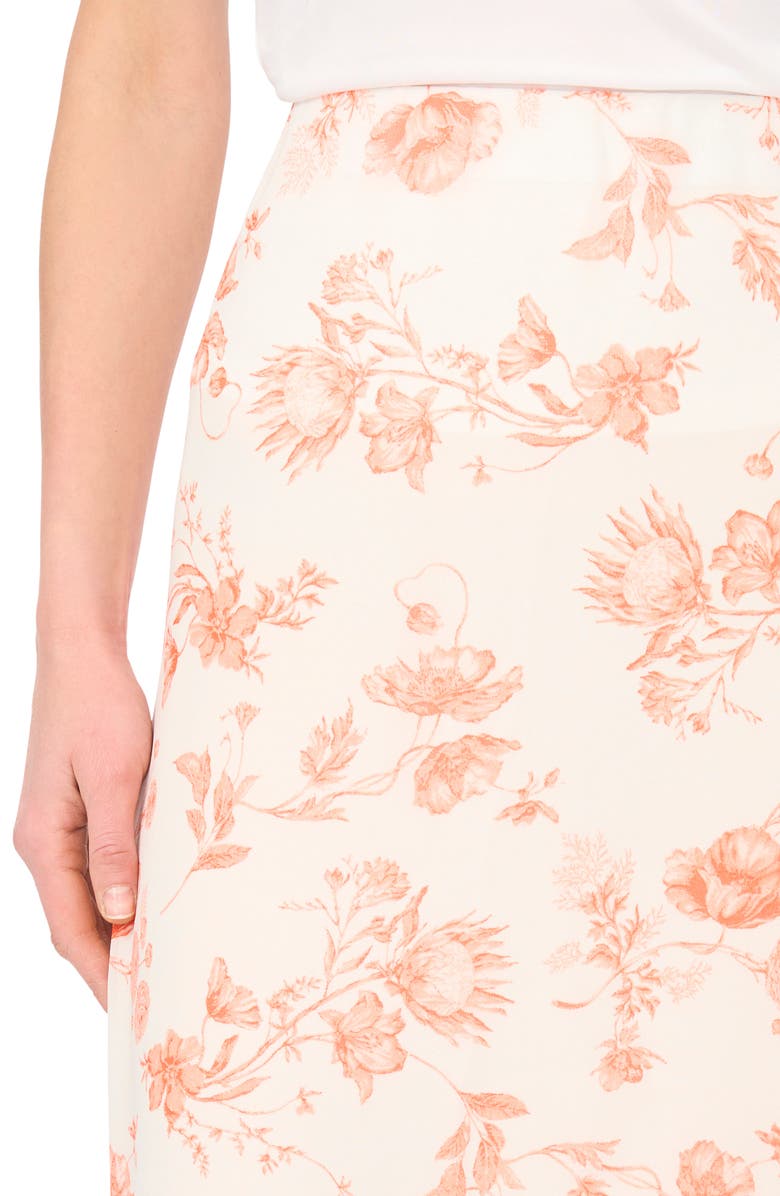 Ted Baker Floral Maxi Skirt, Alternate, color, Papaya Punch