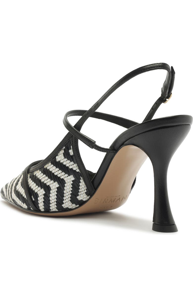 Alexandre Birman Tita Raffia Slingback Pump, Alternate, color, Black