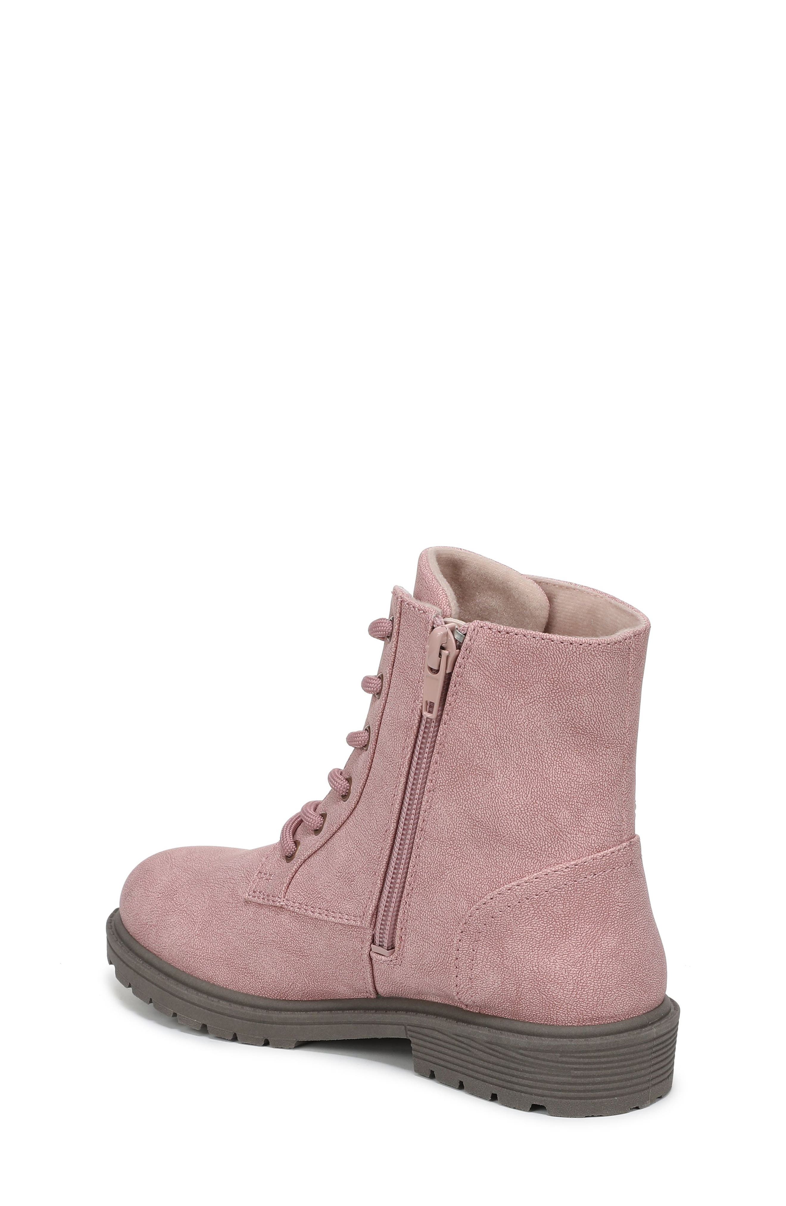 Kids' Rena 2 Faux Leather Boot, Alternate, color, PINK FAUX NUBUCK