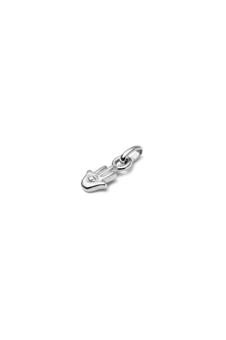 Silver Charm with the Fatima's Hand, Alternate, color, Silver