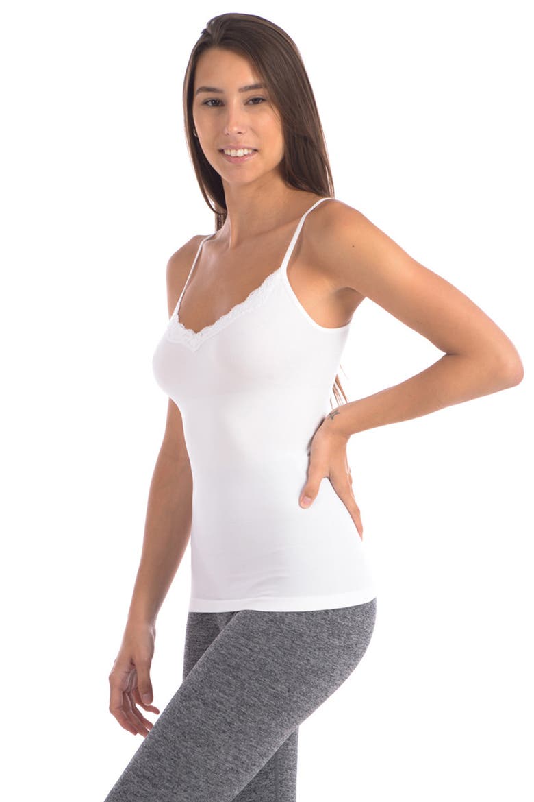 Seamless Slimming Camisole, Alternate, color, WHITE