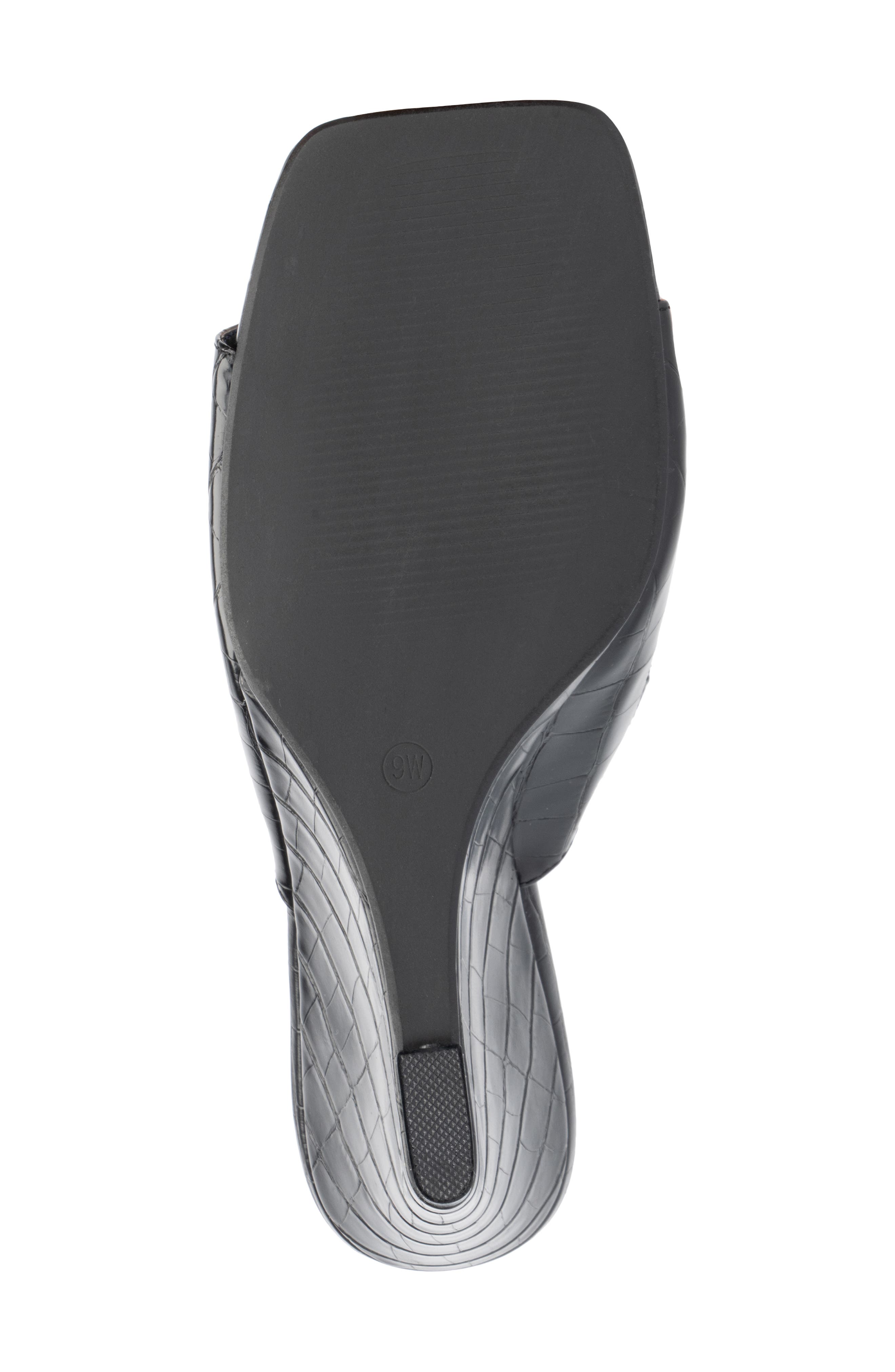 Fashion to Figure Raina Croc Embossed Wedge Sandal - Wide Width, Alternate, color, 