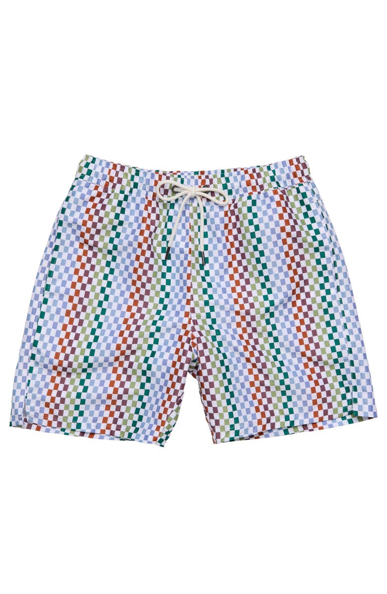 Snapper Rock 4 Way Stretch Swim Short, Main, color, Block Party