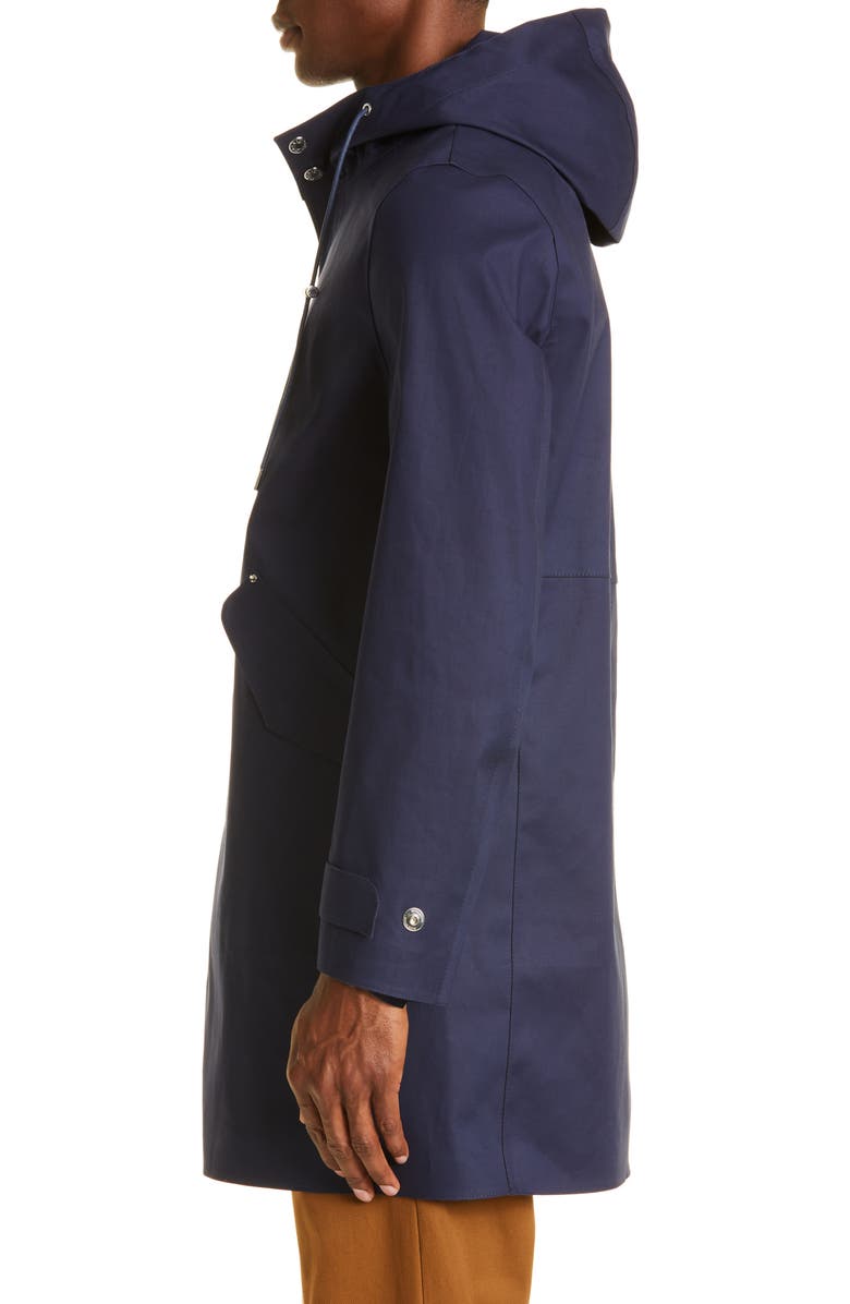 Mackintosh Granish Water Repellent Bonded Cotton Hooded Coat, Alternate, color,
