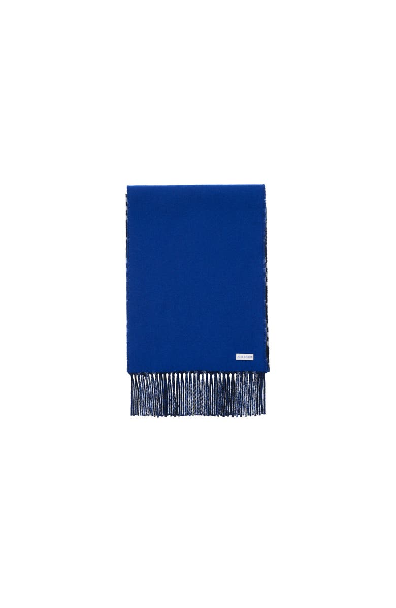 Burberry Gradient Check Cashmere Scarf, Alternate, color, Black/Calico White