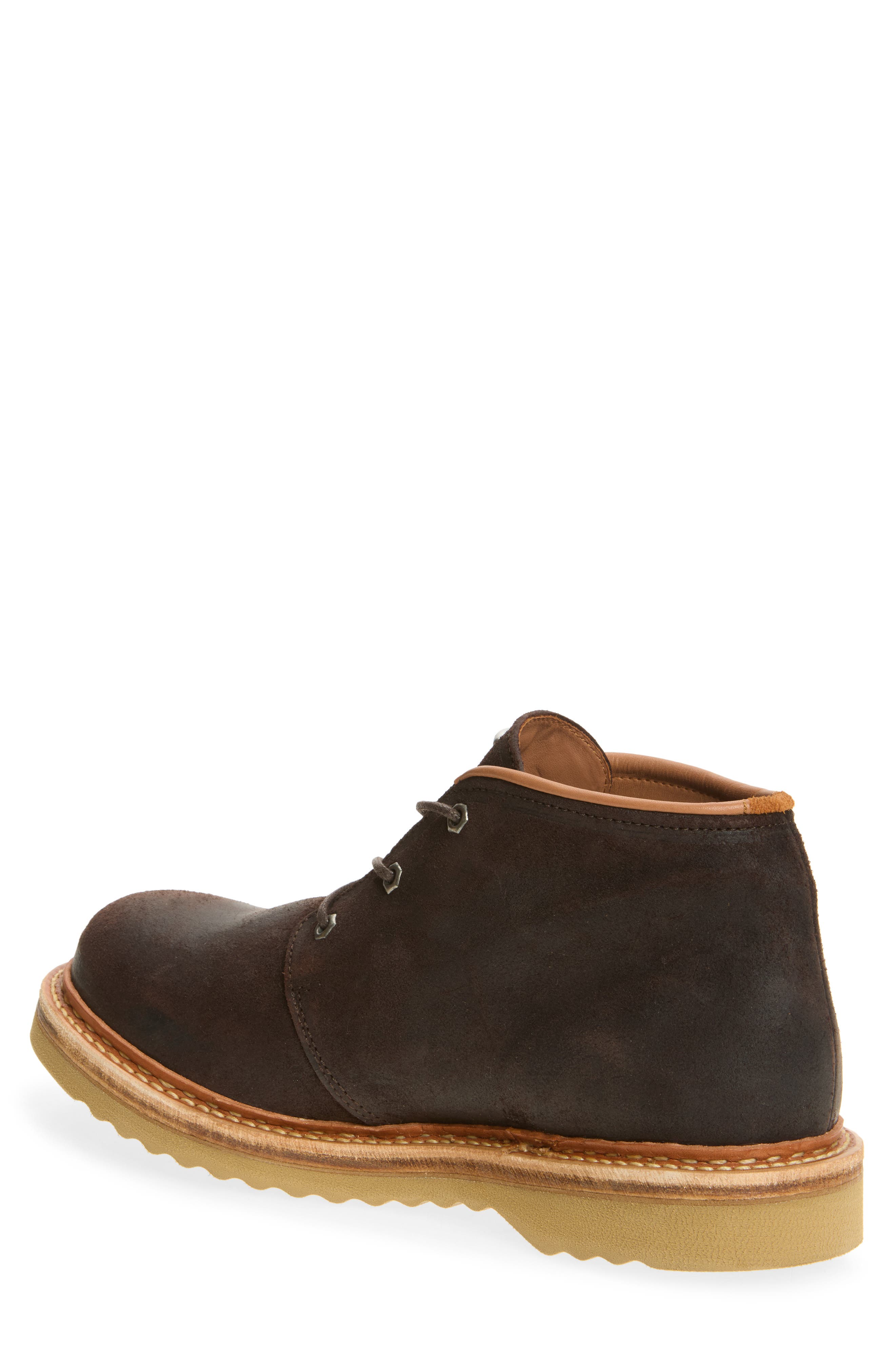 Waxy Leather Chukka Boot, Alternate, color, DARK CHOCO WAXY SUEDE