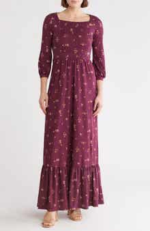 GO COUTURE Square Neck Maxi Dress