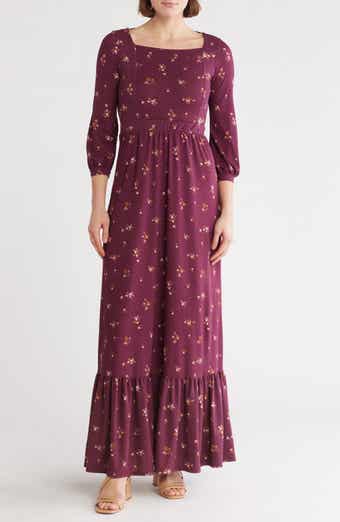 Square Neck Maxi Dress