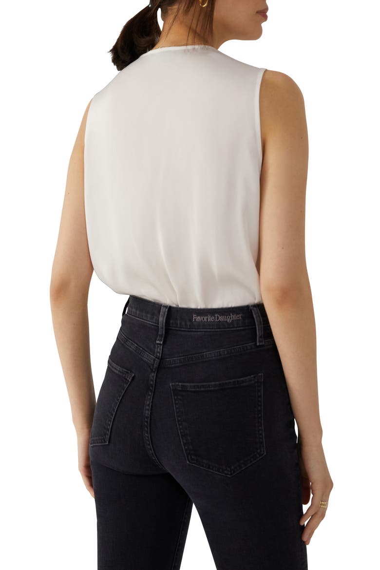 The Date Sleeveless Wrap Bodysuit, Alternate, color, IVORY