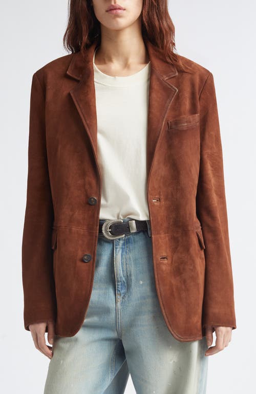 Golden Goose Journey Suede Jacket in Cambridge Brown at Nordstrom, Size 38