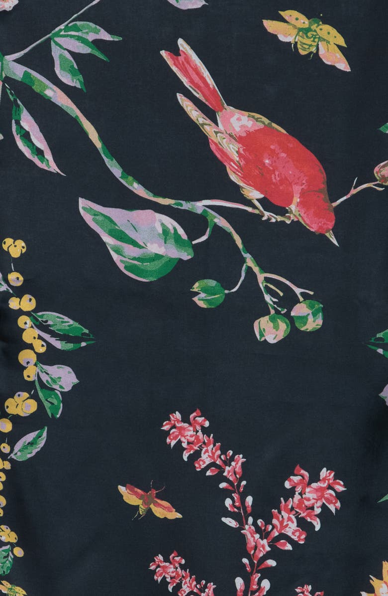 Vince Camuto Birdy Floral Print Oblong Scarf, Alternate, color,