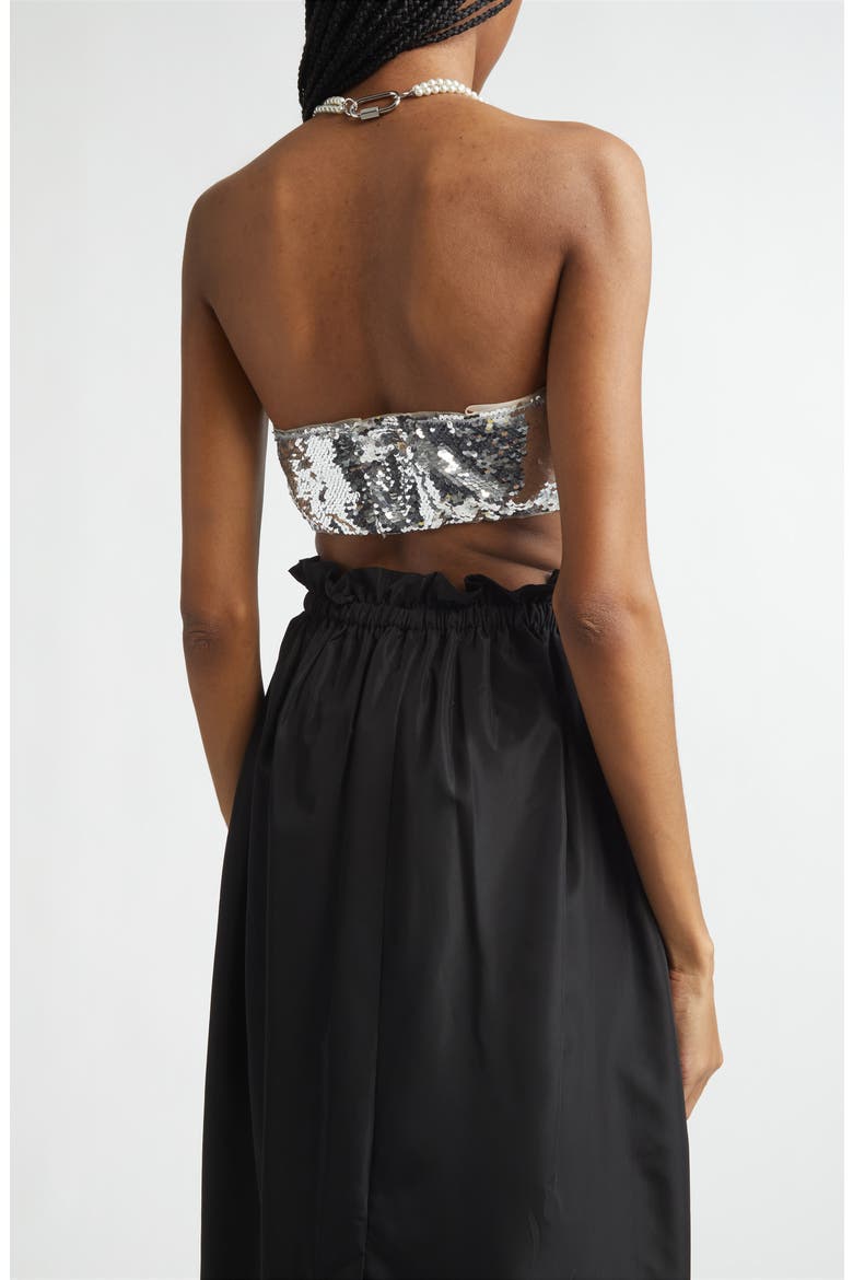 Sculpt Sequin Bandeau, Alternate, color, SILVER