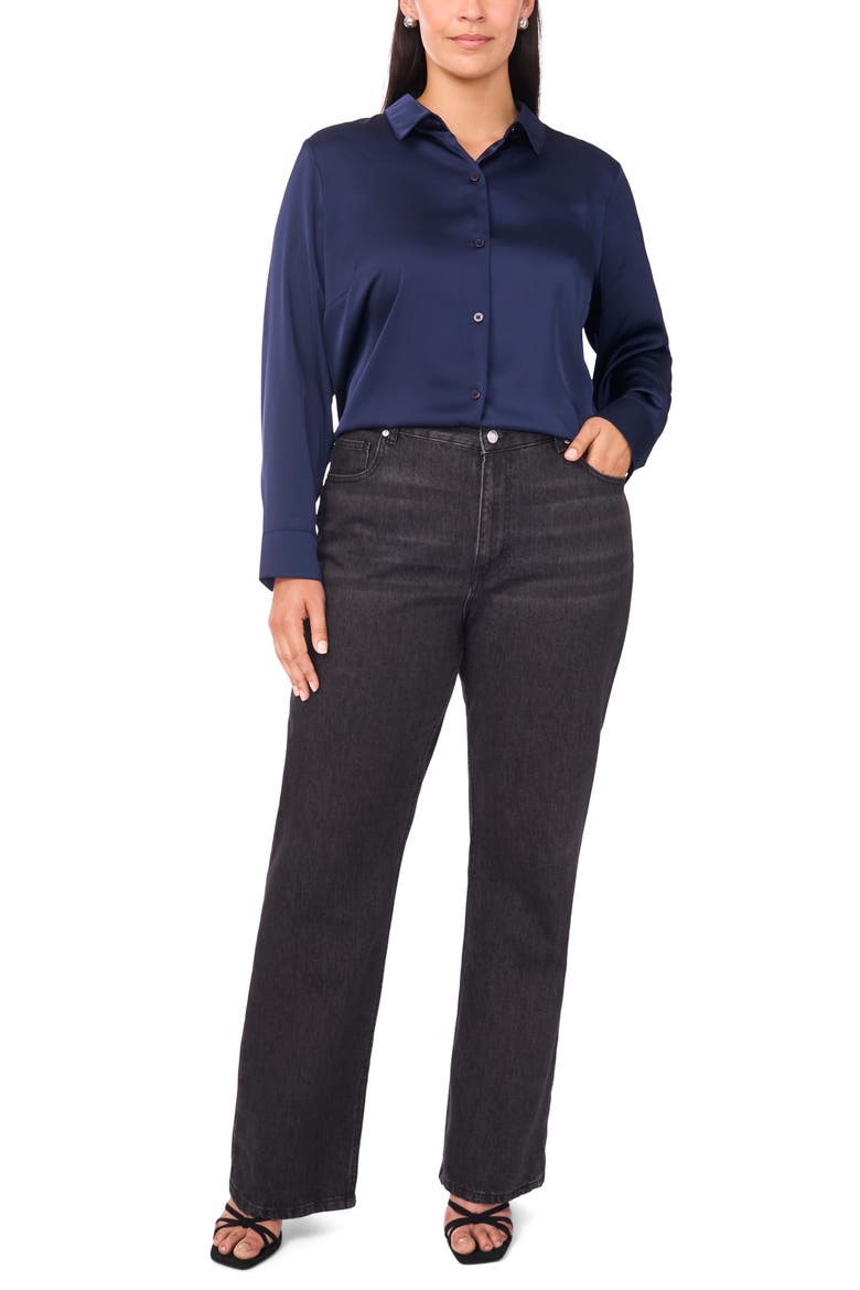 Long Sleeve Button-Down Shirt, Alternate, color, CLASSIC NAVY