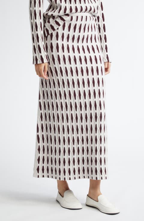 Elisabetta Knit Wool Skirt