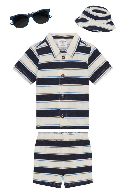 4-Piece Stripe Outfit Set (Baby)