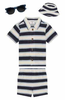 PL Baby by Petit Lem 4-Piece Stripe Outfit Set