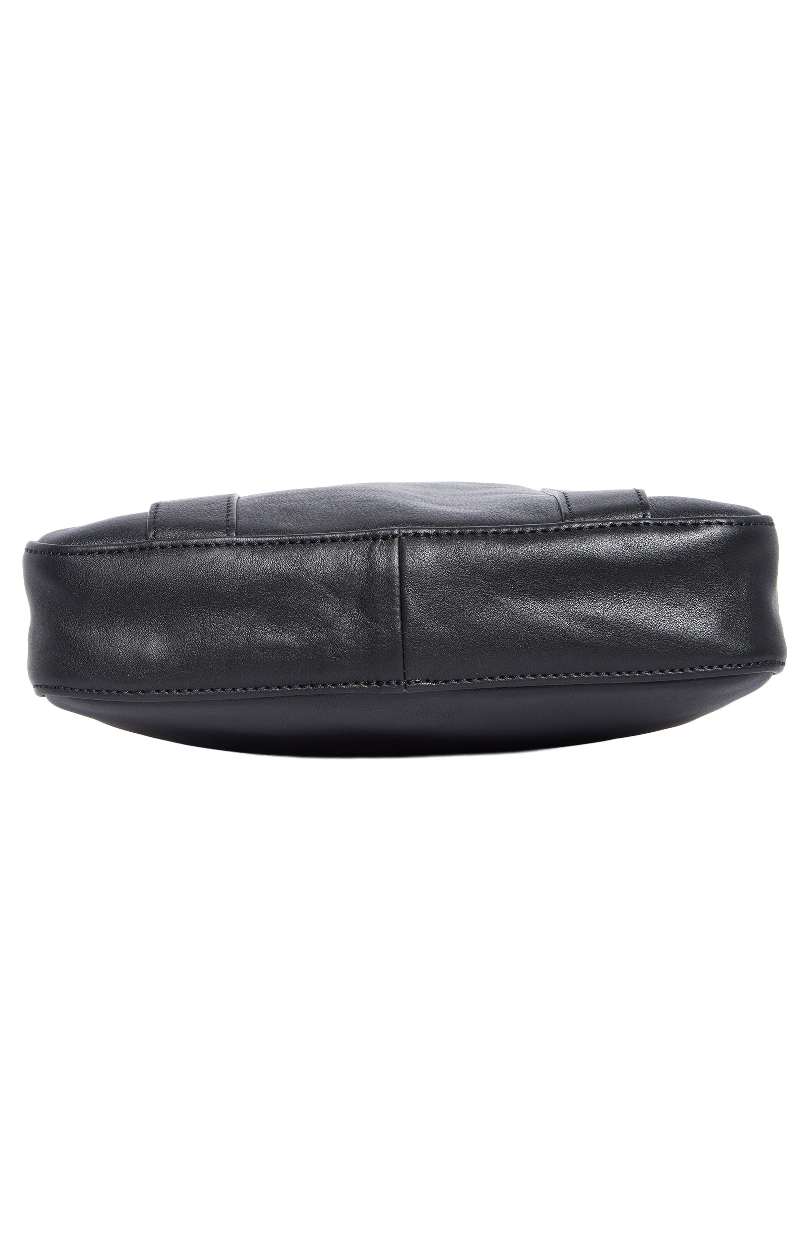 Longchamp 3D Leather Crossbody Bag, Alternate, color, Black