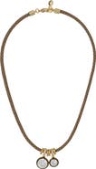 ROXANNE ASSOULIN The Cubic Double Drop Cord Necklace
