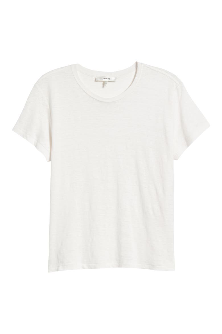 Organic Linen Baby Tee, Alternate, color, WHITE