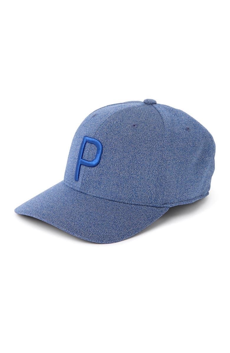 PUMA Dark Blue P 110 Snapback Cap, Alternate, color, 