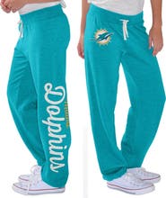 G-III 4HER BY CARL BANKS Women's G-III 4Her by Carl Banks Aqua Miami Dolphins Scrimmage Fleece Pants
