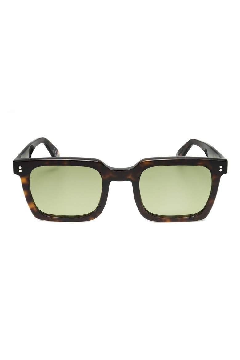 50mm Square Sunglasses, Main, color, TORTOISE