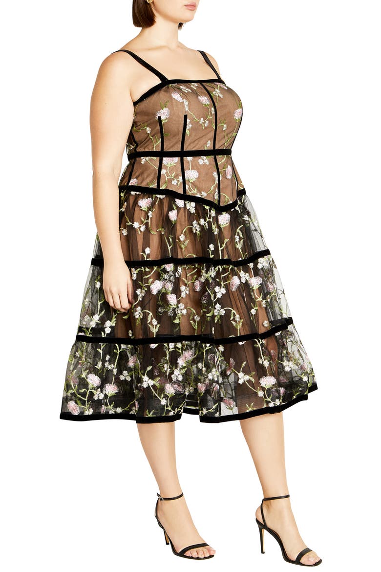 Splendour Floral Embroidery A-Line Dress, Alternate, color, SPLENDOUR