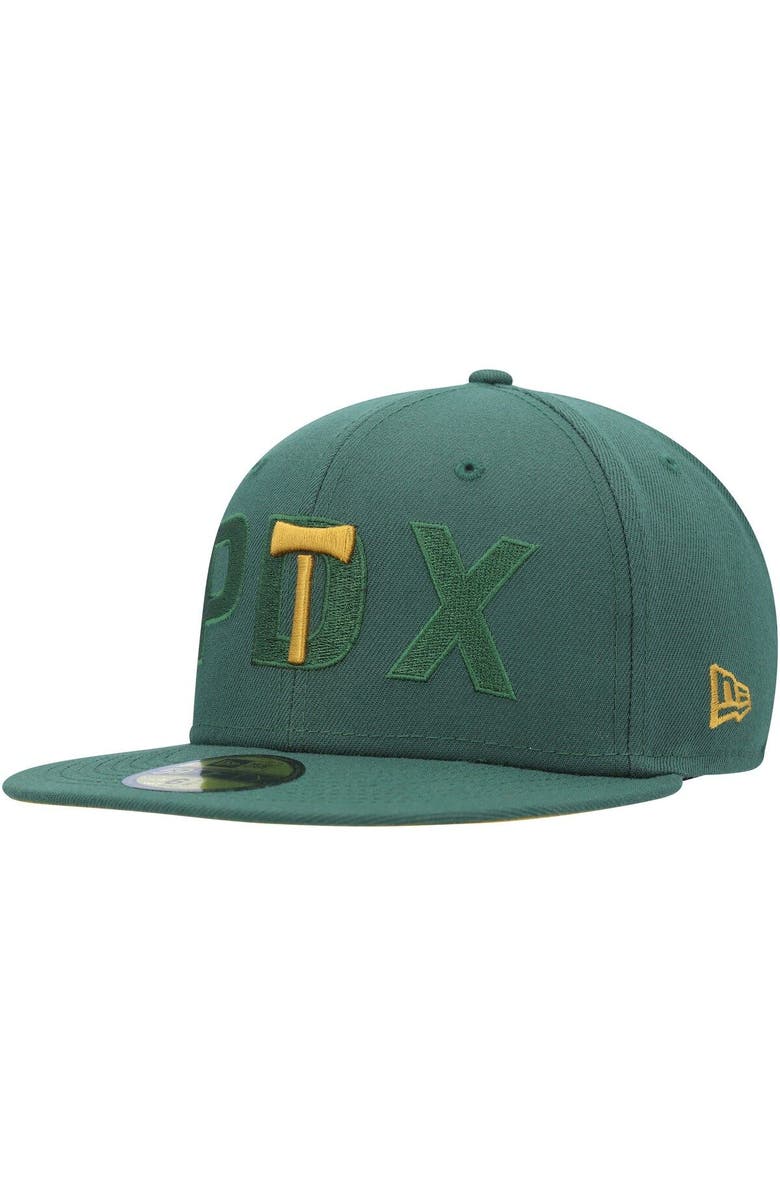 New Era Men's New Era Green Portland Timbers Kick Off 59FIFTY Fitted Hat, Alternate, color, Green