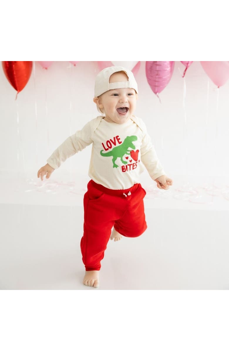 Sweet Wink Love Bites Valentine's Day Long Sleeve Bodysuit, Alternate, color, 