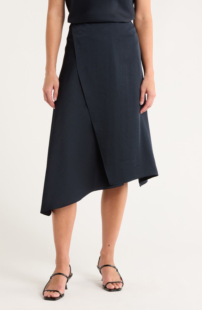 Vince Shine Drape Skirt, Main, color, Coastal