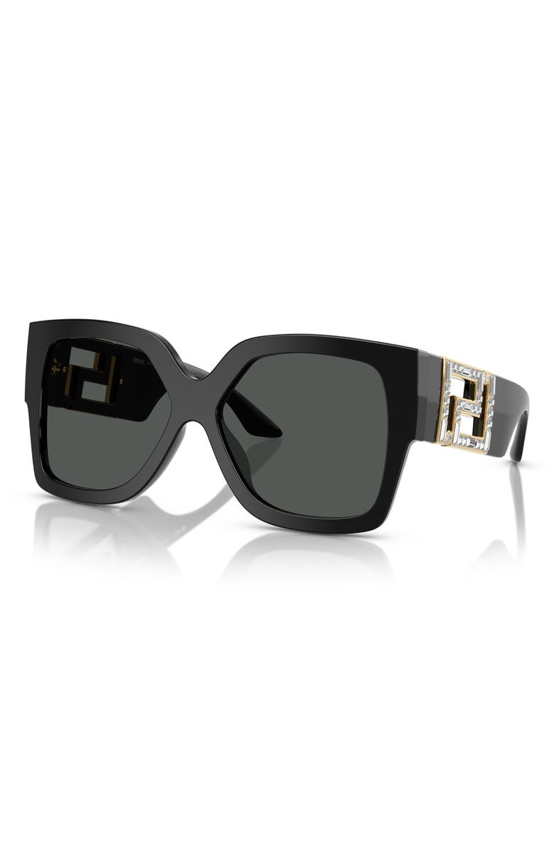 Versace 59mm Rectangular Sunglasses, Alternate, color, 