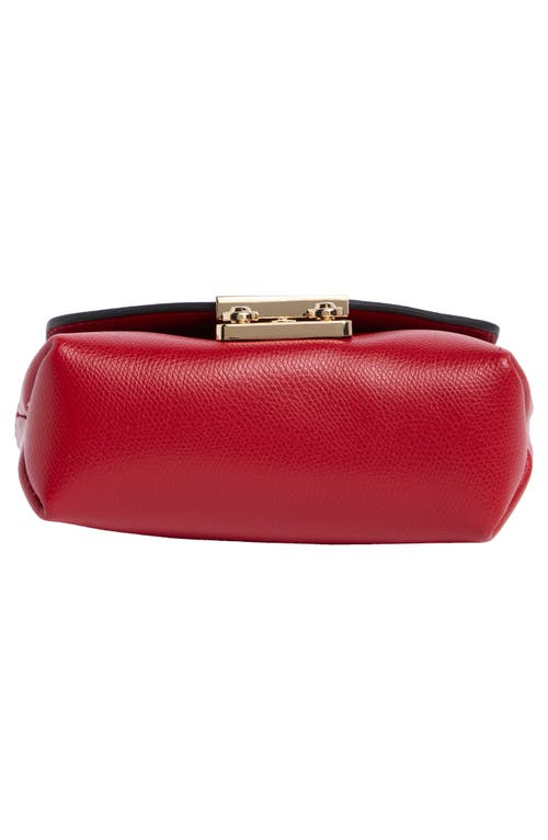 Valentino By Mario Valentino Lola Bonbonniere Leather Crossbody Bag In Red