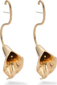 Lady Grey Calla Lily Drop Earrings