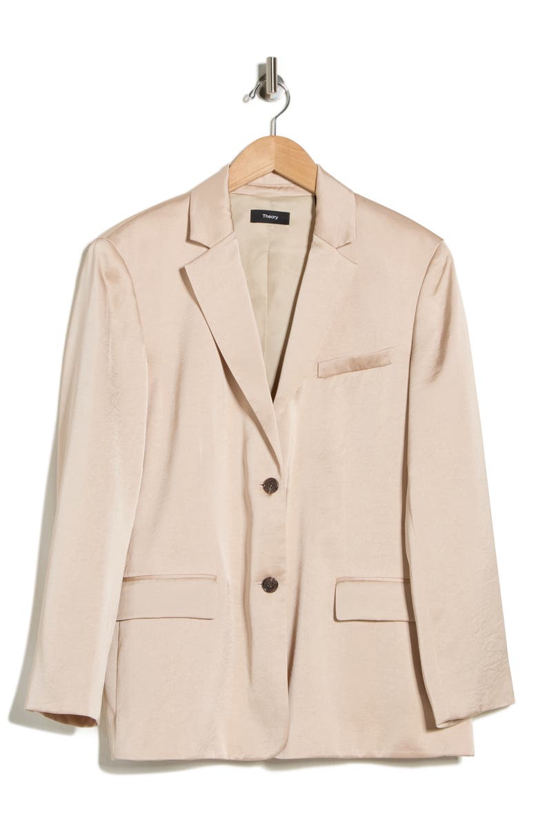 Theory Crushed Blazer, Main, color, Soft Gold