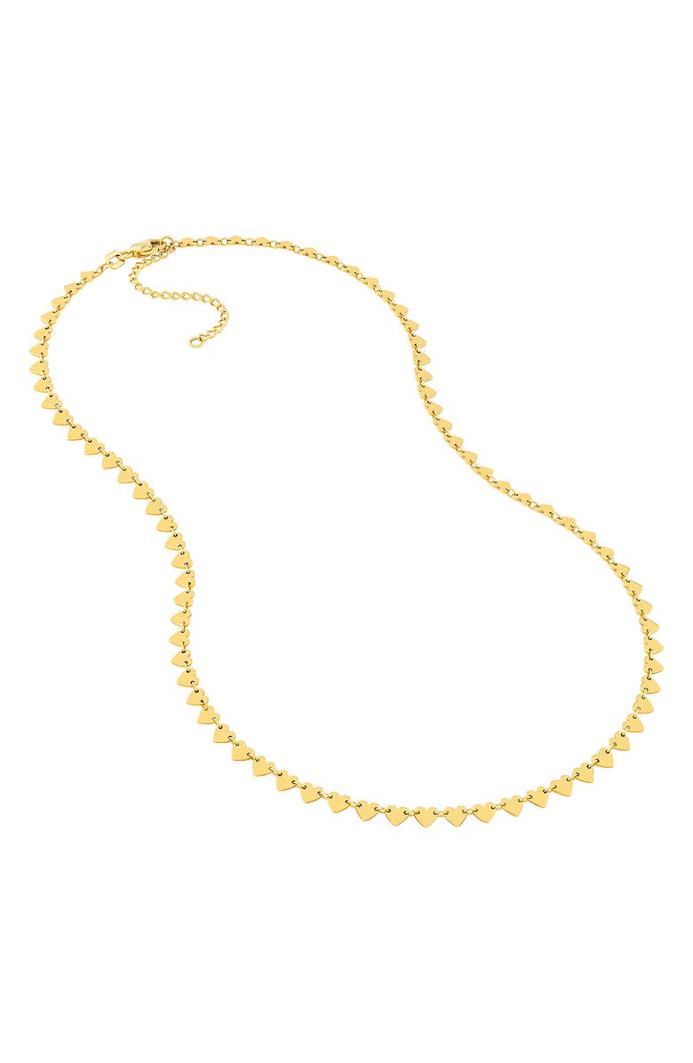 HAWLEY ST Alternating Heart Chain Necklace, Alternate, color,